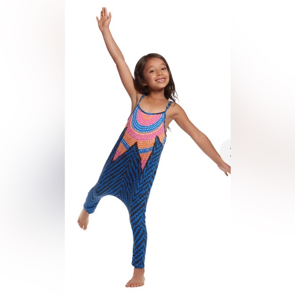 Mara Hoffman Girls’ Jumpsuit in Pineapple Garland Print - Picture 8 of 10